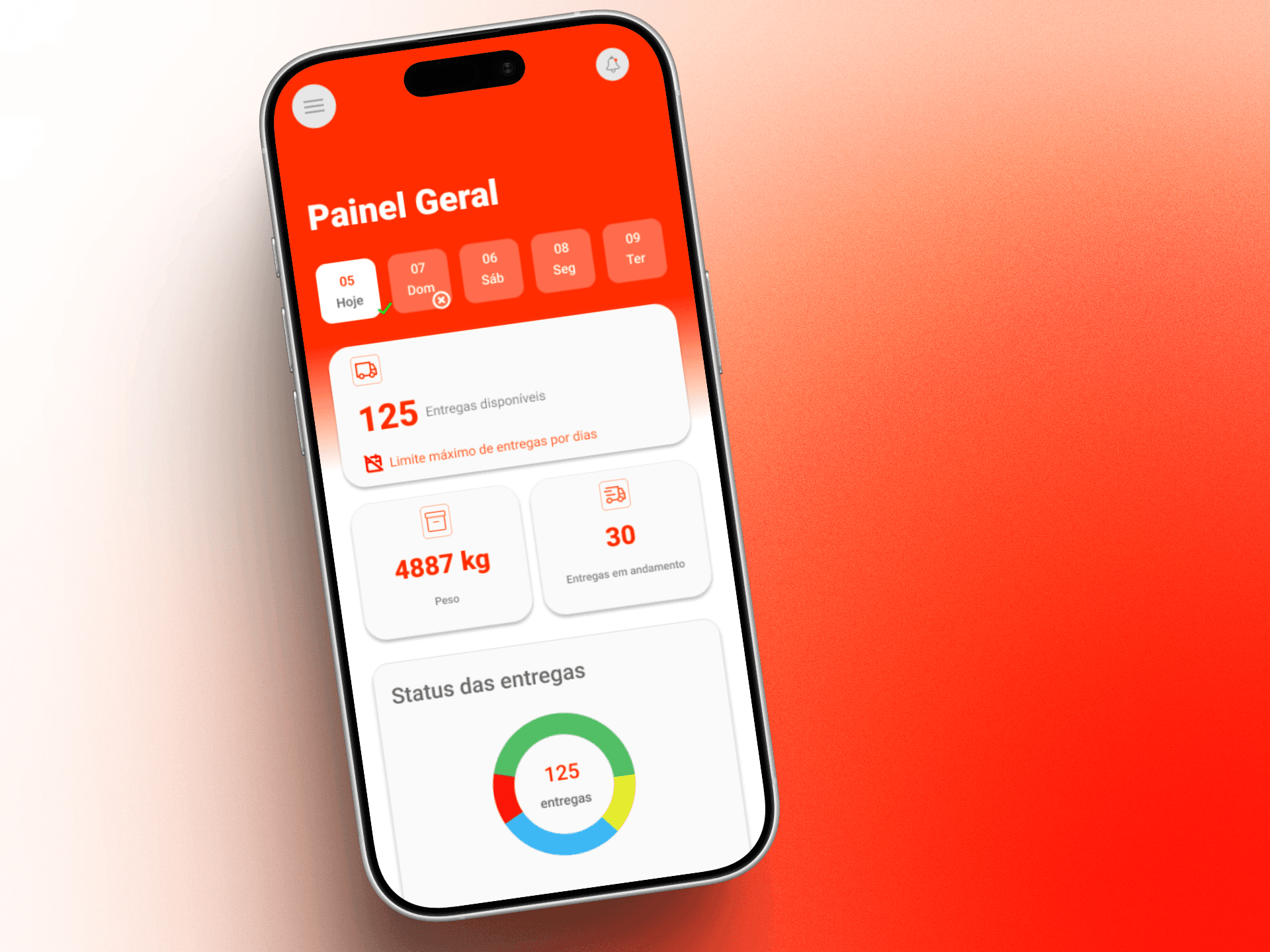 App de Logística — imagem do projeto