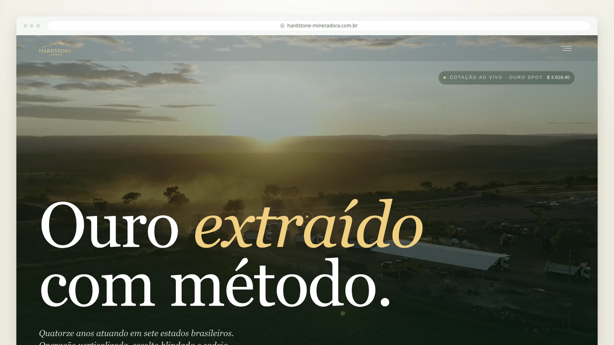 Hardstone — Mineradora — imagem do projeto