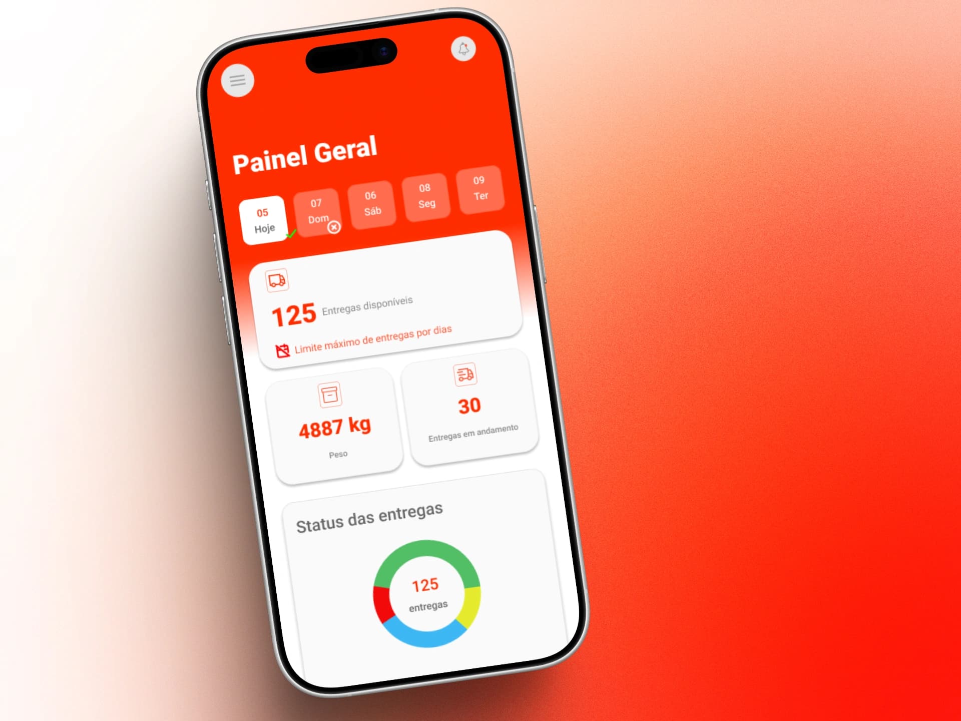 App de Logística — imagem do projeto