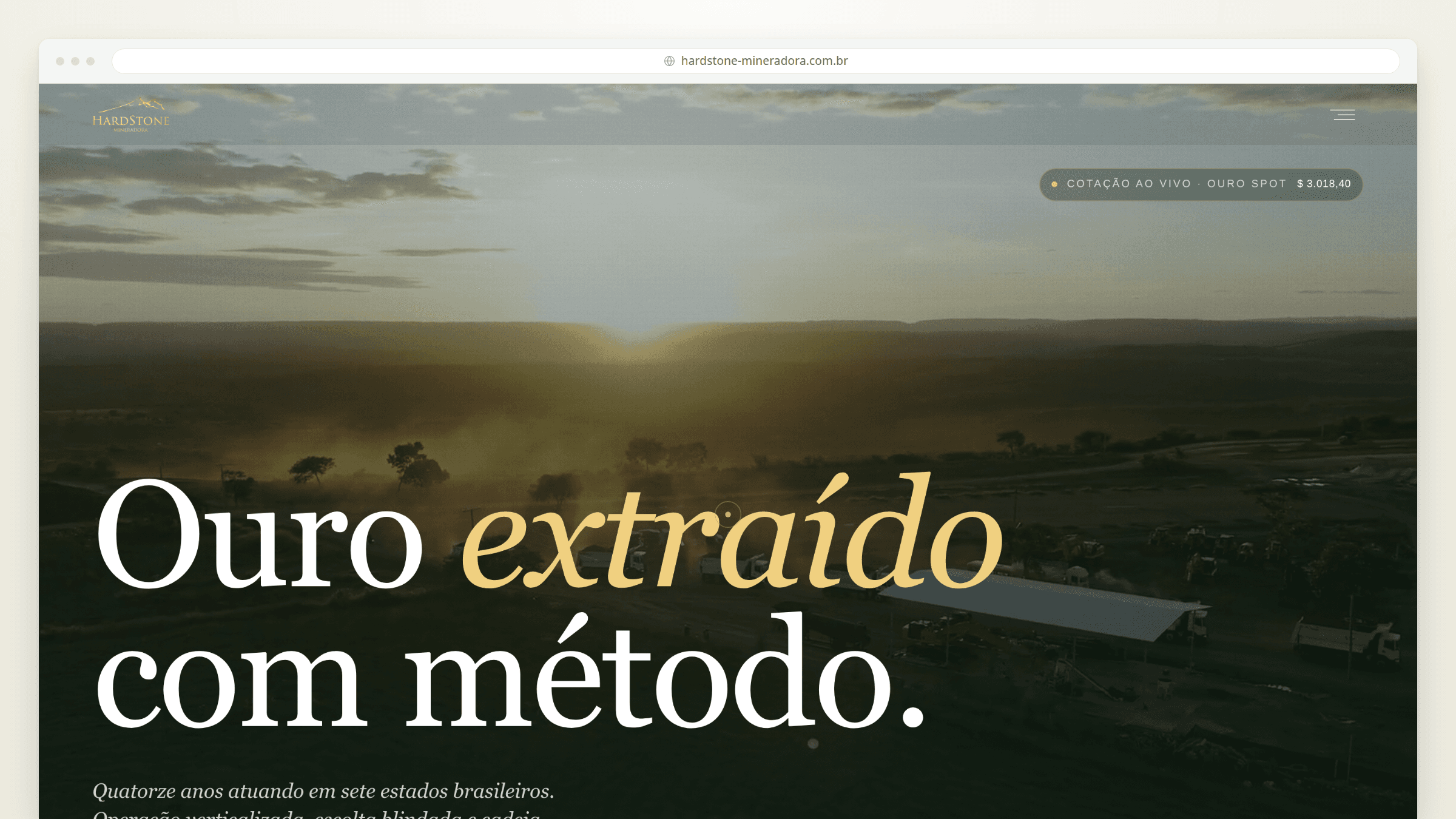 Hardstone — Mineradora — imagem do projeto